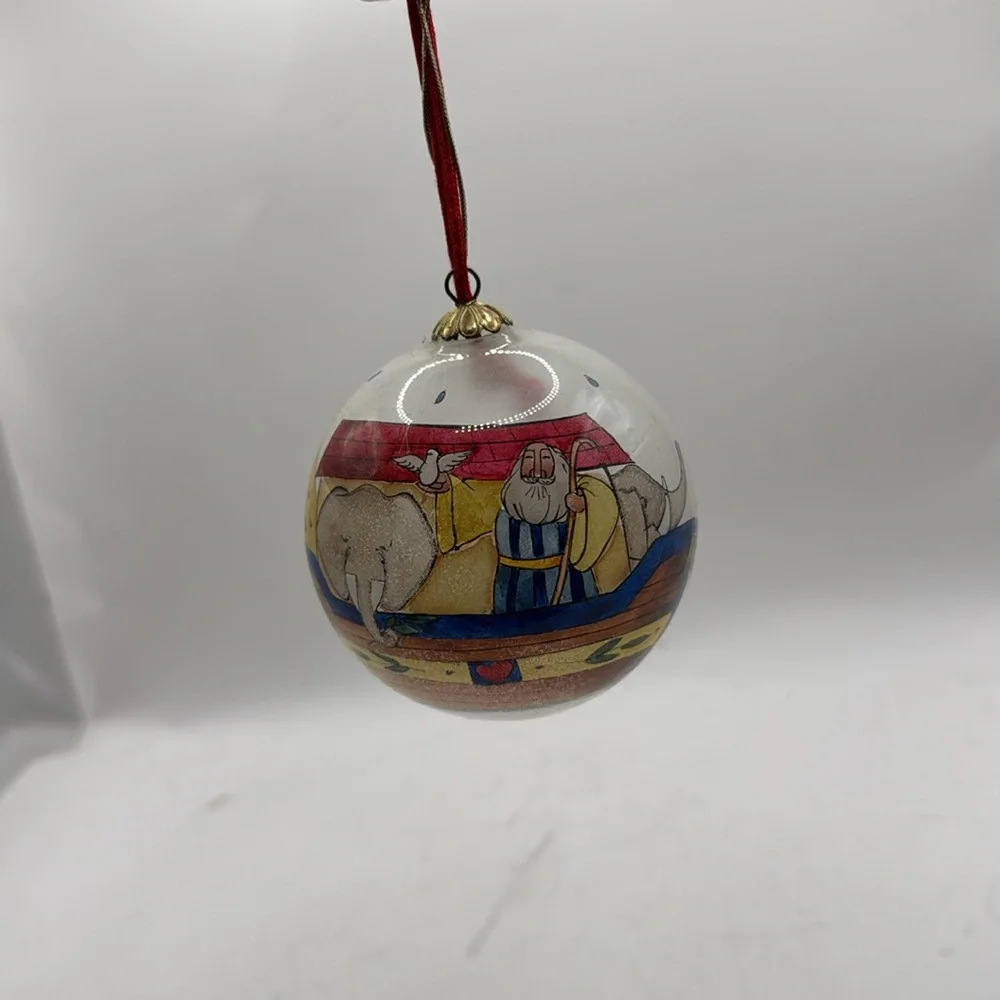 Vintage Noah’s Ark Ornament Elephant Collectible Decor Christmas Holiday